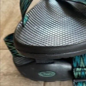 Chaco | Shoes | Chaco Mens Blackbluegreen Patterned Sandals 